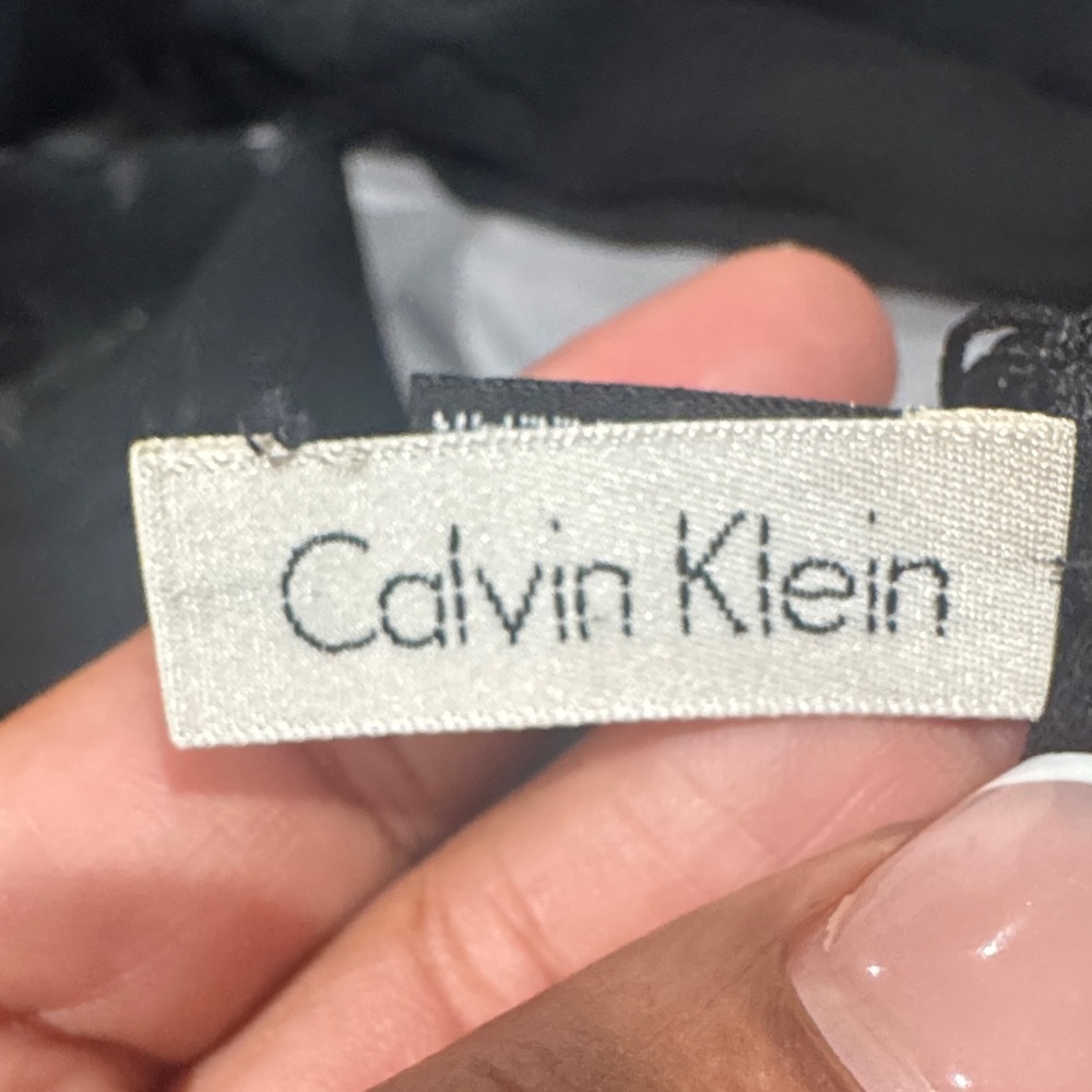 Calvin Klein Black Floral Scarf - Picture 6 of 9